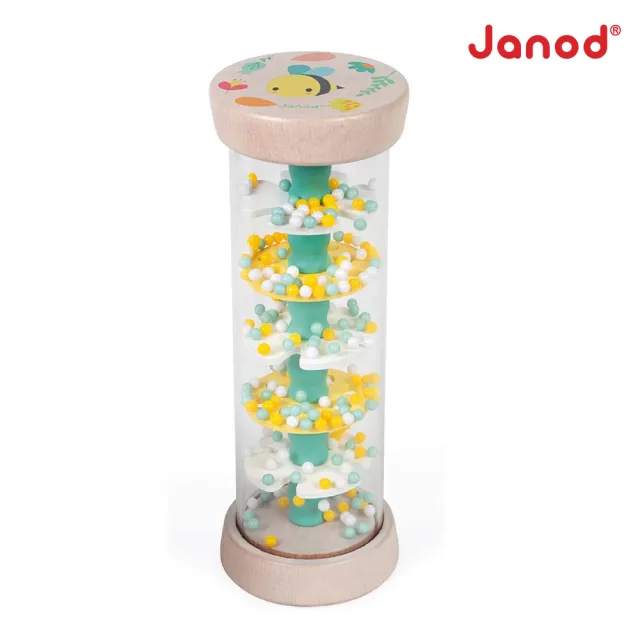 【Janod】寶寶異想世界-雨聲器(聲響玩具 寶寶玩具 1歲半玩具 2歲玩具 音樂玩具 感官玩具)
