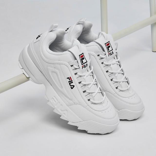 【FILA】DISRUPTOR II 中性休閒鞋-白(4-C127A-125)