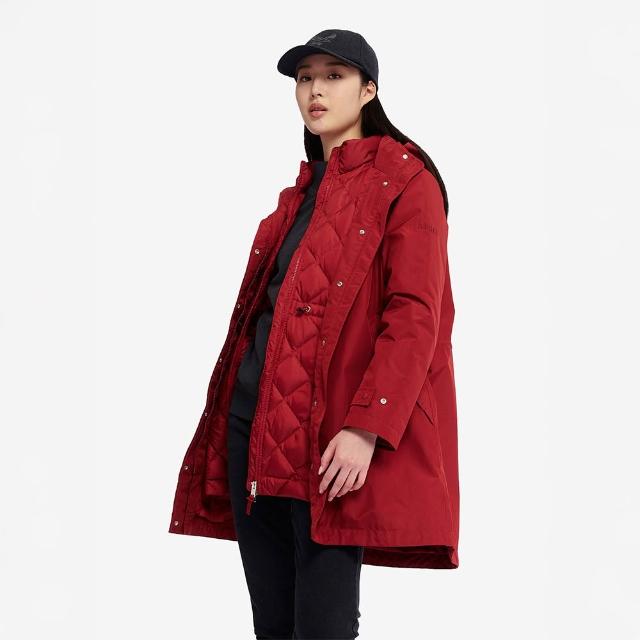 【AIGLE】女 GORE-TEX 兩件式防水羽絨外套｜AG-4A246A017 櫻桃紅(goretex 防風防水 保暖外套 羽絨外套)