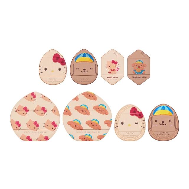 【Solone】Sanrio X Solone烤焦粉撲全套組