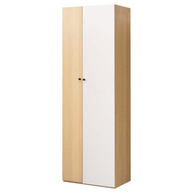 【WAKUHOME 瓦酷家具】Baker明亮簡約2.5尺雙吊衣櫥A023-A24-02