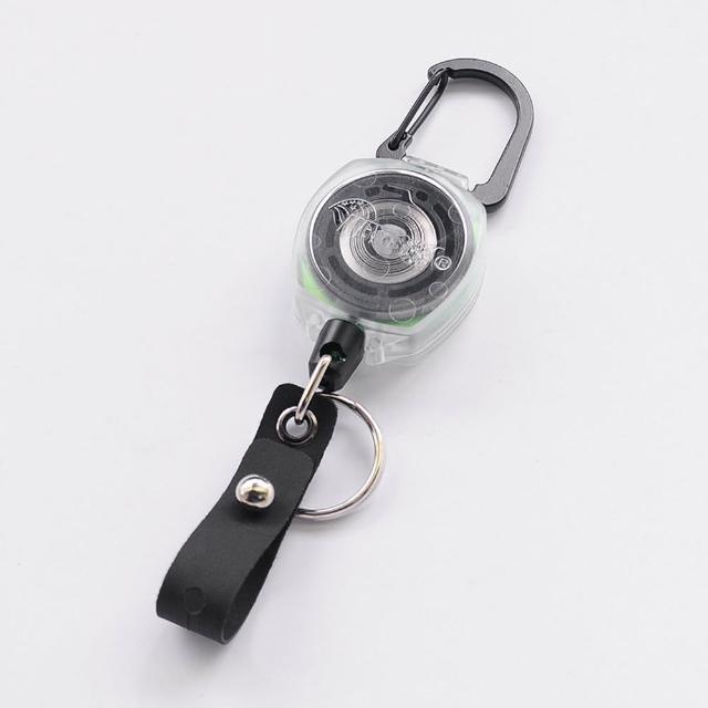 【WCC】KEY-BAK SUPER DUTY Sidekick COLOR CORDS透明殼伸縮鑰匙圈(附徽章扣)#0KB12