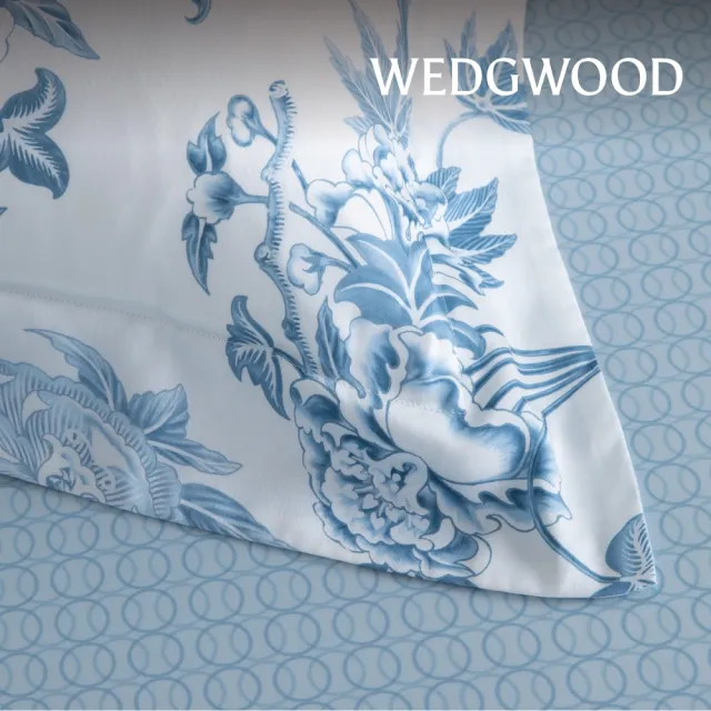 【WEDGWOOD】印花薄被套床包枕套四件組 單人雙人均一價(天絲/純棉任選｜60支300織)