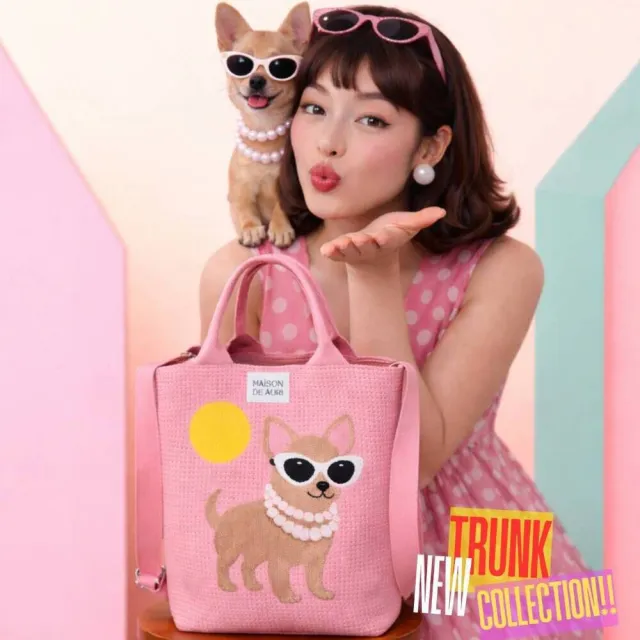 【MAISON DE AURI】雙11 Trunk Grande Chiwawa|貴婦娃娃 大提包 / 厚針織