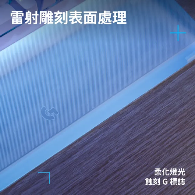 【Logitech G】G512 X 98 磨砂透明壓克力手托