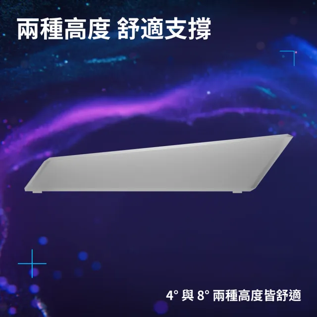 【Logitech G】G512 X 98 磨砂透明壓克力手托
