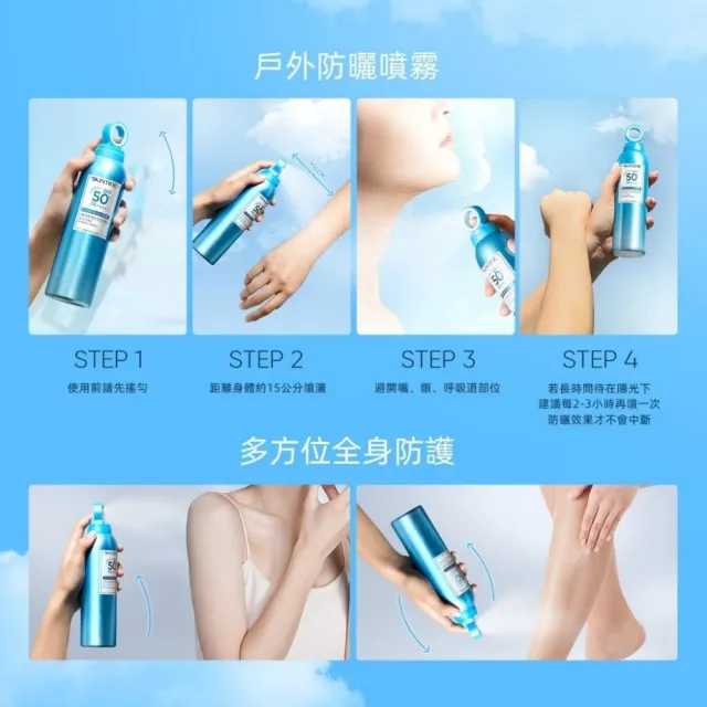 【SKINTIFIC】5x戶外防曬噴霧 250ml