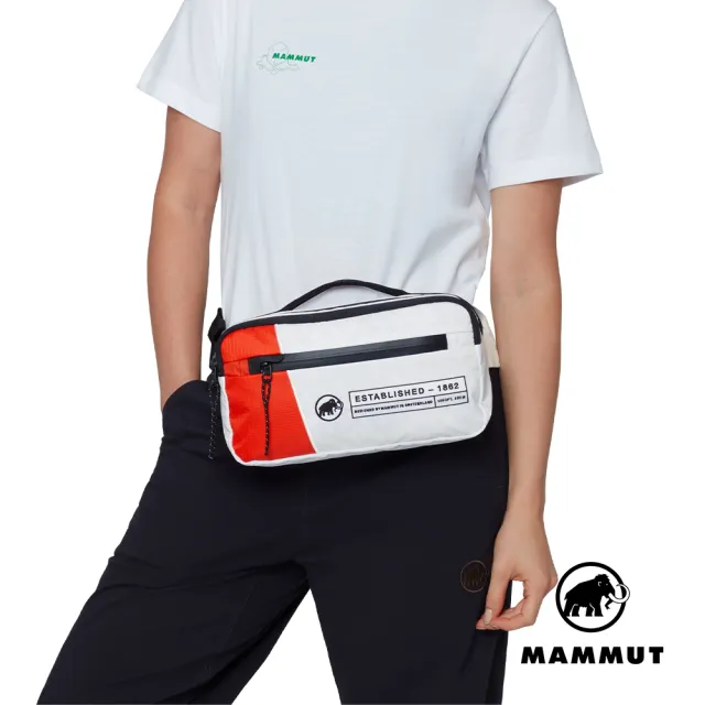【Mammut 長毛象】Seon Alpine Waistpack  2L 經典紅白攀岩休閒腰包/斜肩包 白/經典紅 #2810-01340