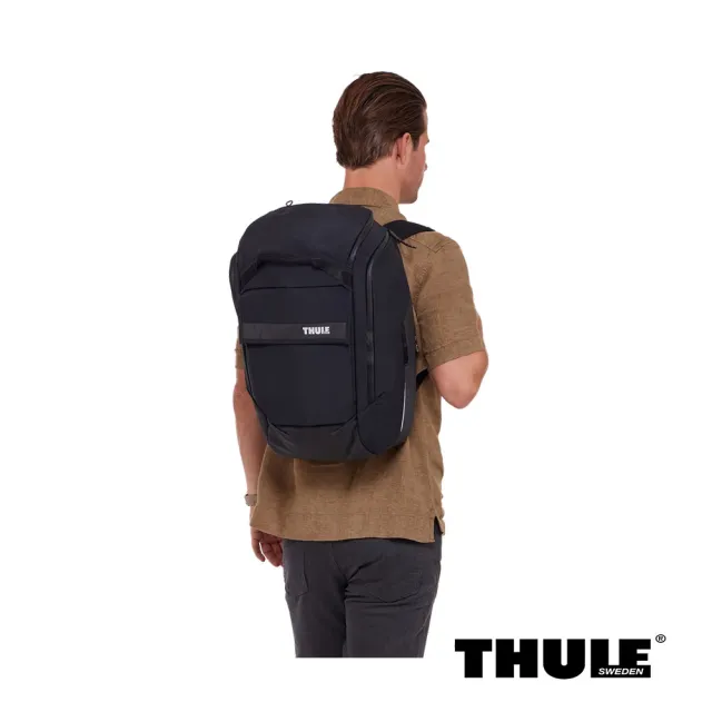 【Thule 都樂】Paramount 自行車置物袋和背包 兩用包 26L 黑色 (公司貨)