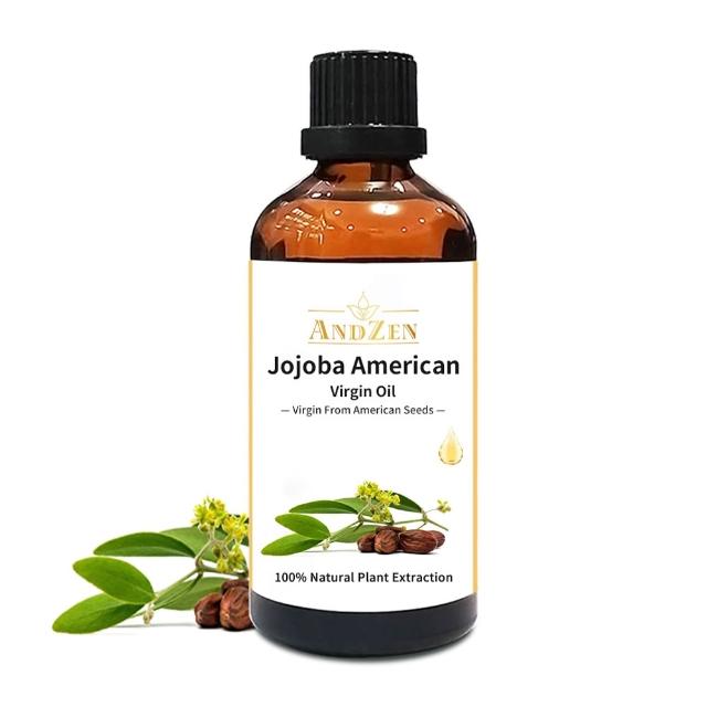 【ANDZEN】安得仁 美國初榨荷荷芭油100ml(玻璃瓶裝-按摩油保濕油基礎油基底油)