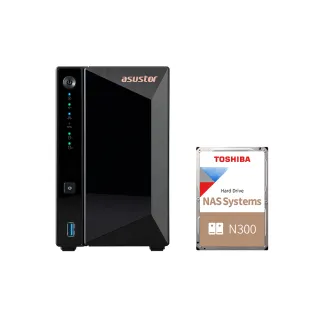 【ASUSTOR 華芸】搭東芝NAS 10TB★AS3302T v2 2Bay NAS 網路儲存伺服器