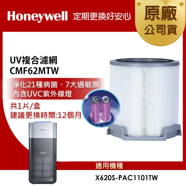 【Honeywell】X620 UV複合濾網 CMF62MTW(適用X620 X620S X3 太空機)