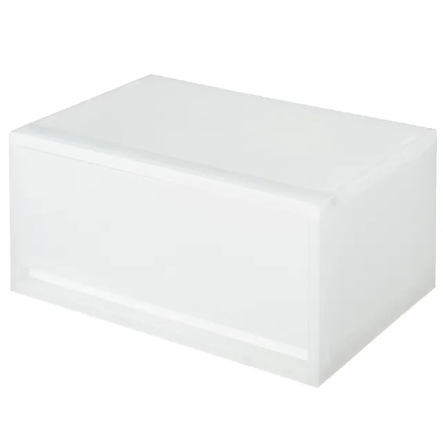 【MUJI 無印良品】PP資料盒/橫式/深型 整體：約寬37×深26×高17.5cm　內寸：約寬33.5×深22.5×高14cm