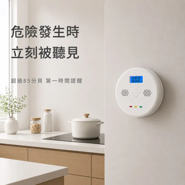 【防災專家】CE認證 一氧化碳警報器 附液晶螢幕(警報器 一氧化碳 滅火器 瓦斯)