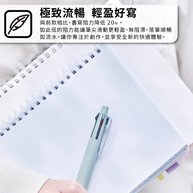 【uni】JETSTREAM Lite 升級版 4+1輕盈感多機能溜溜筆 MSXE5-LS-05 (0.5mm)