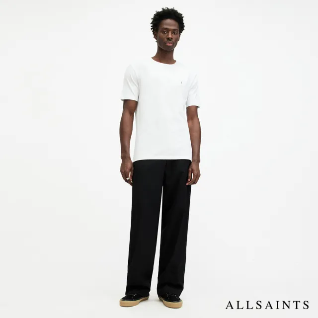 【ALLSAINTS】BRACE 公羊頭骨刺繡純棉修身短袖T恤素T MD131G(多色任選)