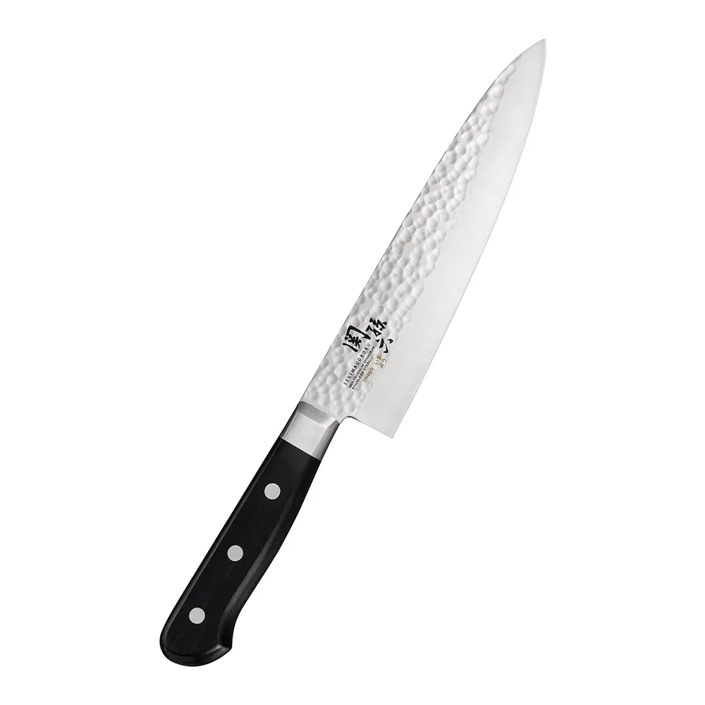 日本貝印KAI】日本製-匠創名刀關孫六職人精工槌目紋不鏽鋼牛刀-18cm