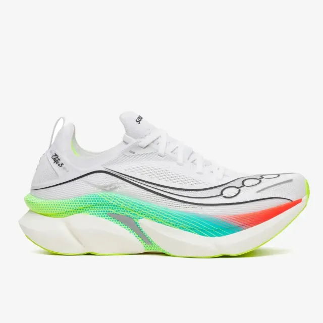 【SAUCONY 索康尼】ENDORPHIN ELITE 3 男款 路跑鞋 S100981-1021 流動白 碳纖維板 競速 馬拉松