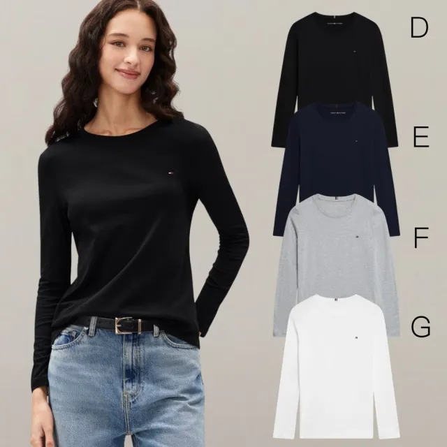 【TOMMY HILFIGER】官方旗艦館 經典男女款T恤再現 小LOGO LOGOT 圓領T