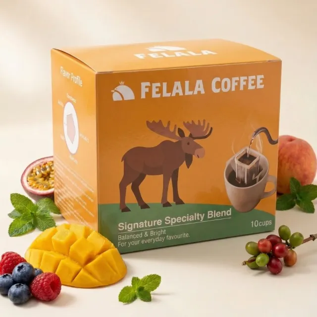 【Felala 費拉拉】經典平衡 精品配方咖啡濾掛包 10包/盒