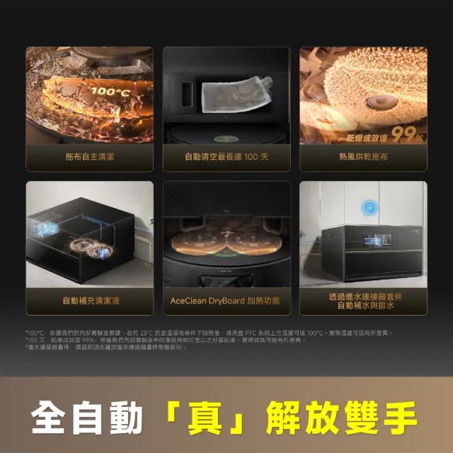 【Dreame 追覓科技】同級最薄！X60 Ultra AI藍光辨識超薄掃拖旗艦機（機身僅7.95cm/連續越障最高8.8cm）