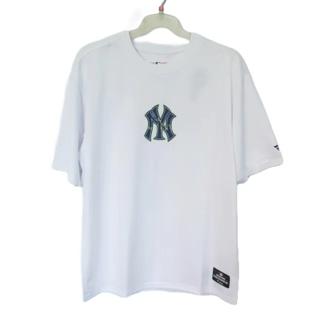 【FANATICS】MLB短袖上衣 T恤 紐約洋基隊 (MLBTS526116WH1白)