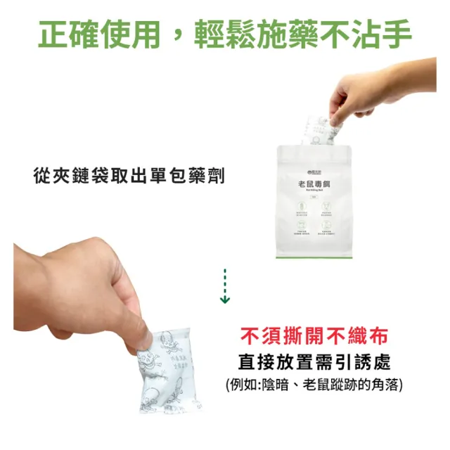 【福來朗】老鼠毒餌10gX10入_5包組 (殺鼠｜滅鼠｜除鼠｜老鼠藥)