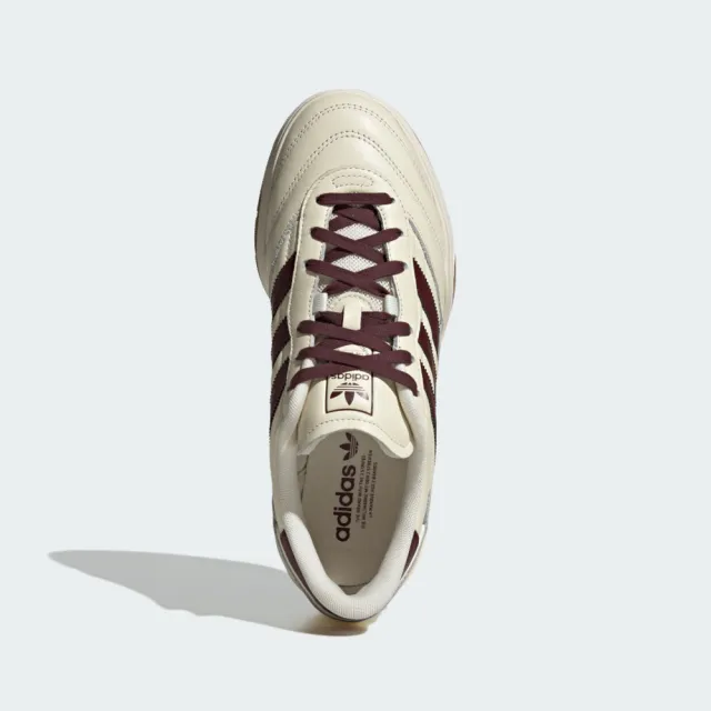 【adidas 愛迪達】Mundial FC 男女 休閒鞋 復古 皮革 流行 米 咖啡紅 經典(JQ3684)