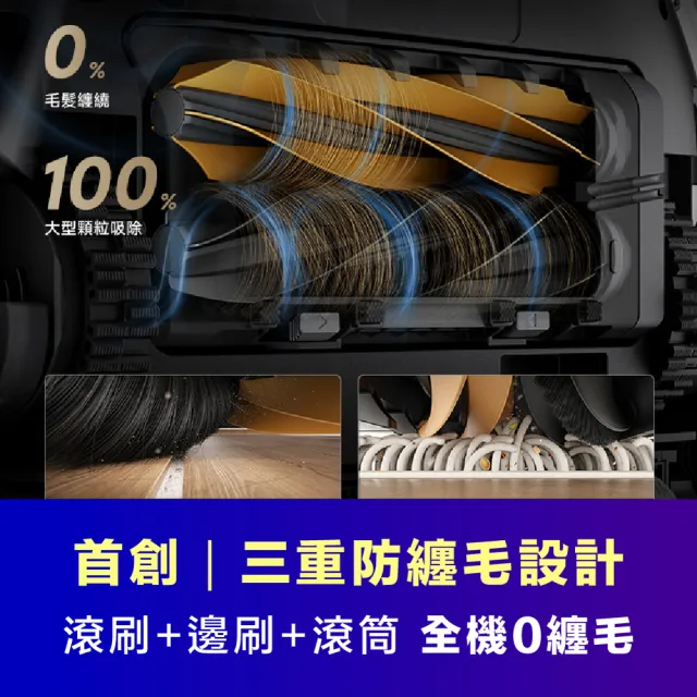 【Dreame 追覓科技】Aqua 10 Pro Roller 滾筒式活水掃拖旗艦機(全新滾筒2.0／滾筒升降遮罩／仿生機械足)