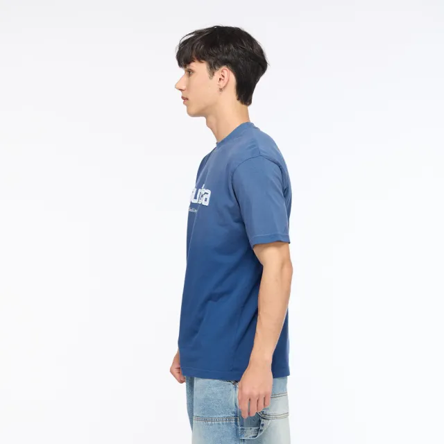 【NAUTICA】官方旗艦 男裝 經典刺繡漸層純棉短袖上衣-藍色