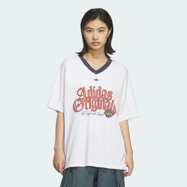 【adidas 愛迪達】運動 休閒 短袖 T恤 女上衣 OG W TEE SS 1(KT3062)