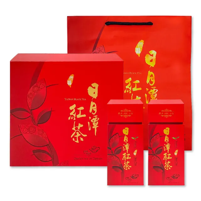 【名池茶業】暖金日月潭手摘紅玉紅茶茶葉禮盒75gx2(共0.25斤)