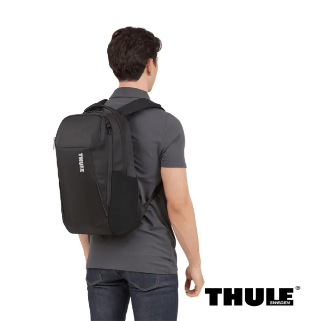 【Thule 都樂】Accent 背包 23L 黑色 (週年慶/露營/旅行/收納)