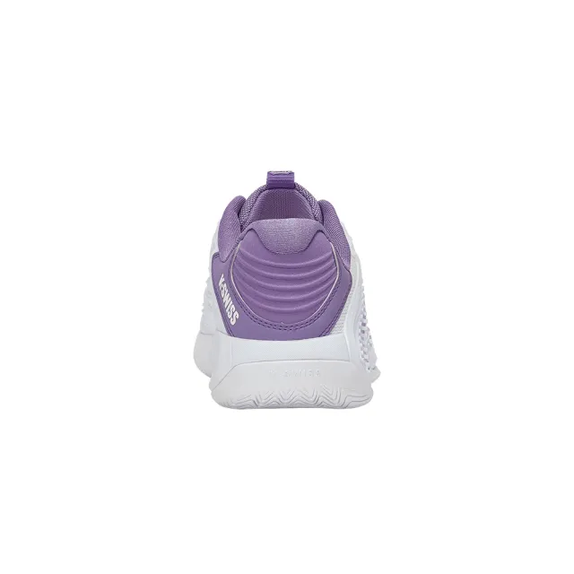 【K-SWISS】輕量透氣專業網球鞋 HYPERCOURT EXPRESS 3 運動 匹克球 女鞋 白紫色 94603-160-M