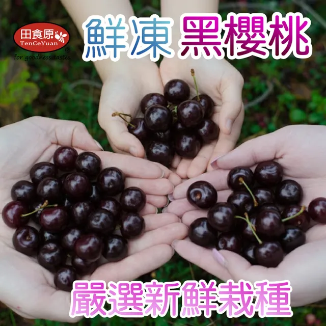 【田食原】冷凍智利黑櫻桃 600gX4包(解凍即食 檢驗安心 低熱量 健康餐 冷凍鮮果 多種料理搭配)