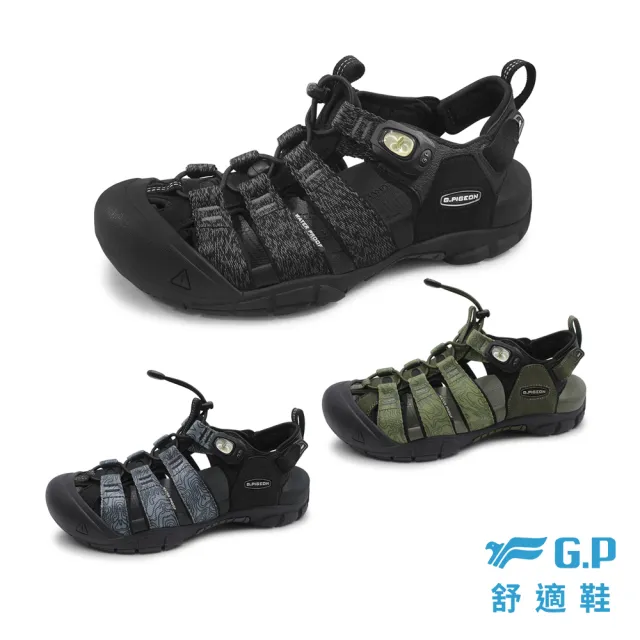 【G.P】男款磁扣兩用護趾涼鞋G6398M(SIZE:39-44 共三色)