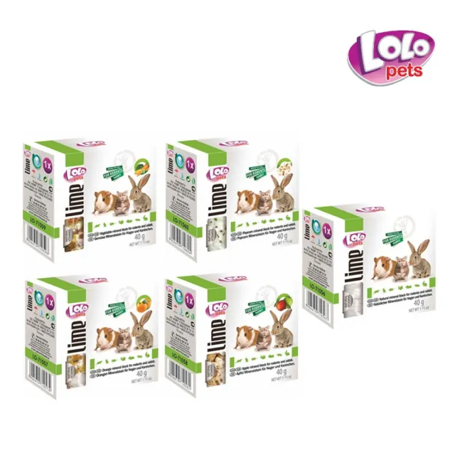 【LOLO】小動物礦物質磨牙石 40g*9入組(鼠兔零食保健)