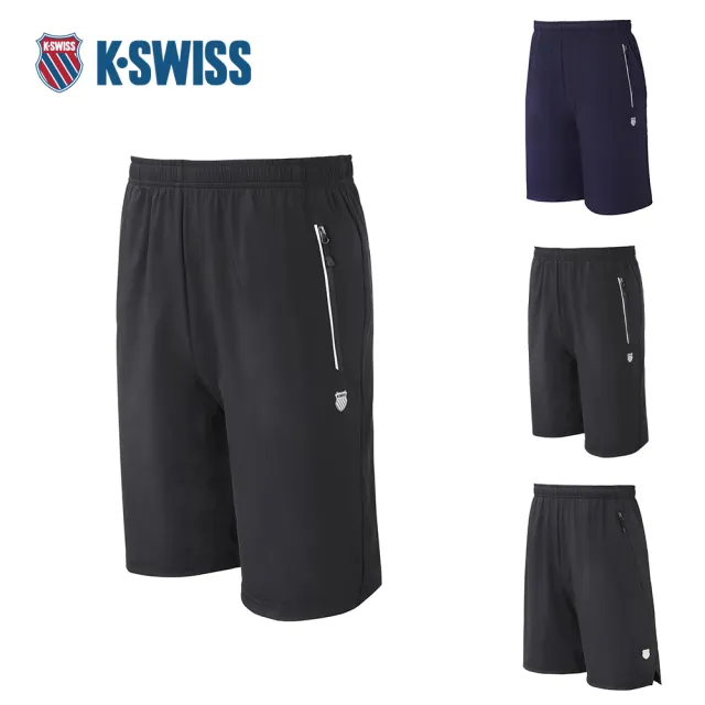 【K-SWISS】涼感運動短褲 吸濕排汗 球褲 慢跑 網球 匹克球 男短褲女短褲 1013677/1913693