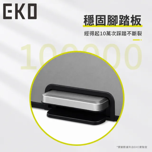【EKO】輕奢不鏽鋼腳踩款垃圾桶12L (靜音緩降 防臭密封 廚房客廳浴室垃圾桶)