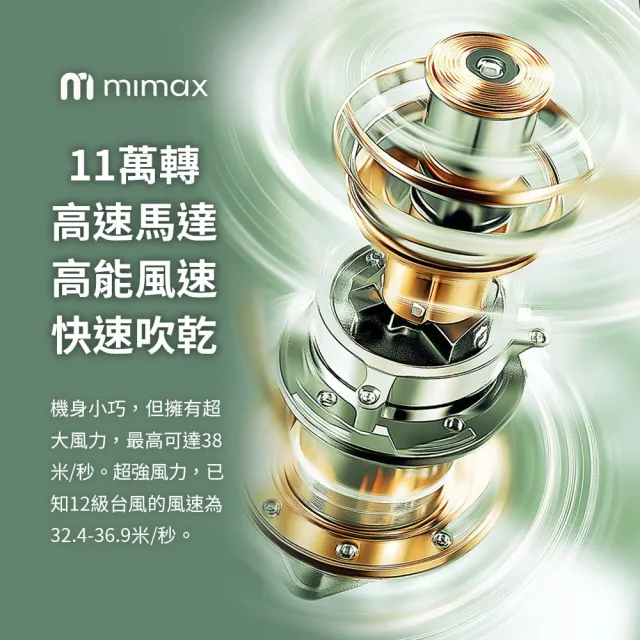 【mimax 米覓】三合一 掛脖吹水機 寵物吹水機 寵物吹風機(僅265g 3億負離子 寵物烘乾 手持 支架 掛脖 多用)