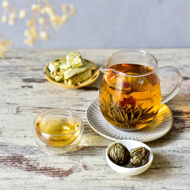 【無藏茗茶】開花茶單顆裝10入組/罐裝(6款花型隨機搭配/附提袋)