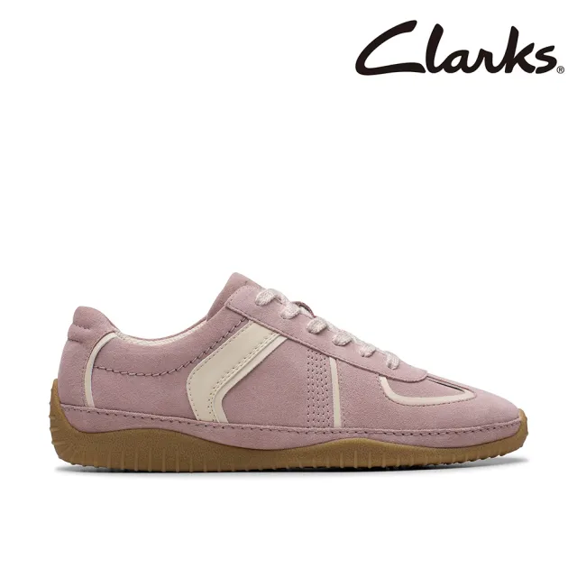 【Clarks】女鞋 Meridor Jane/Meridor Lo真皮時尚薄底瑪莉珍 休閒鞋(淺藍色 粉色 銀色 米白)