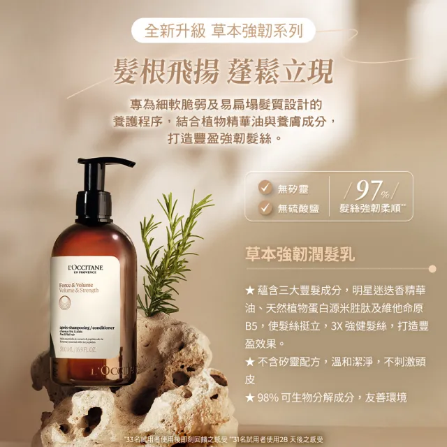 【L’Occitane 歐舒丹】官方直營 草本潤髮系列250ml-任選(潤髮乳)