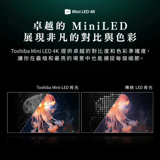 【TOSHIBA 東芝】REGZA 85型4K 144Hz QD Mini LED VIDAA AirPlay2 智慧顯示器(85Z870NP)