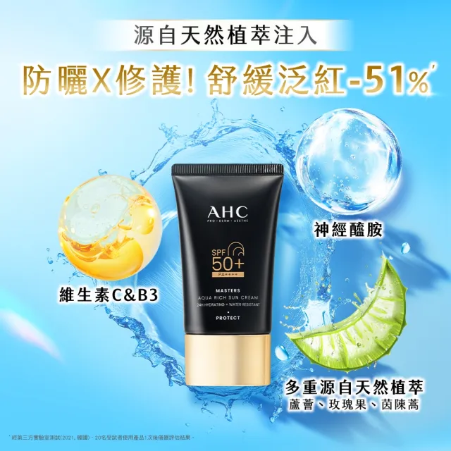 【AHC】極致防禦長效水潤防曬乳30ml_2入(防曬/防禦/長效/水潤)