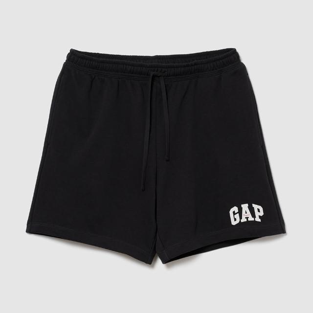 【GAP】寬鬆 Gap LOGO 法式毛圈布短褲-多色任選(894567)