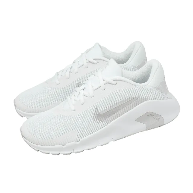【NIKE 耐吉】訓練鞋 Wmns Flex Train 女鞋 白 灰 緩震 運動鞋(HV9981-101)
