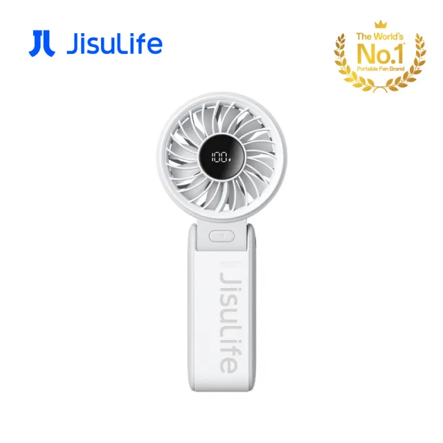 【JisuLife】几素 Handheld Fan Life7摺疊式 手持 掛脖高速風扇 LED螢幕 Type-C充電 隨身風扇