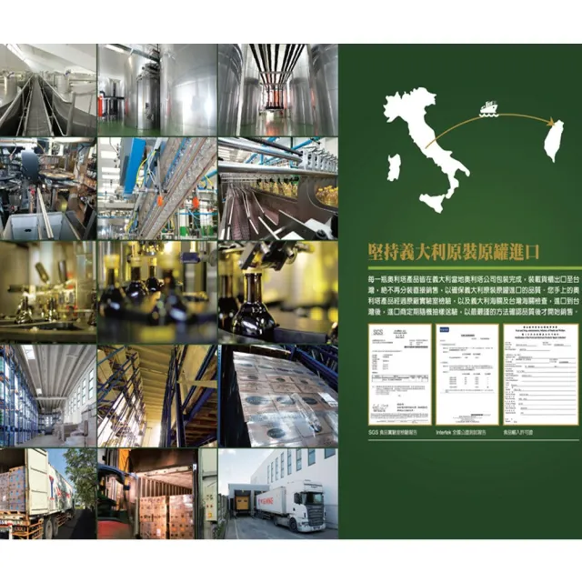 【Olitalia 奧利塔】雙11-純橄欖油1000mlx6瓶禮盒組+贈頂級葵花油500mlx1瓶
