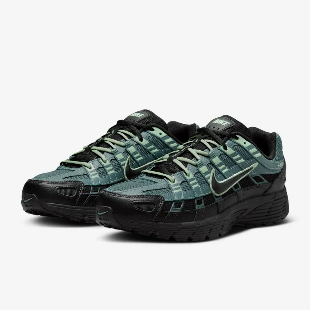 【NIKE 耐吉】運動鞋 休閒鞋 男鞋 NIKE P-6000 PRM 緩震 抓地力 復古 綠黑 (IH8042001)